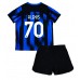 Inter Milan Alexis Sanchez #70 Hjemmedraktsett Barn 2023-24 Korte ermer (+ Korte bukser)